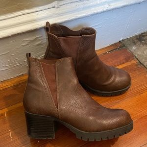 Brown booties